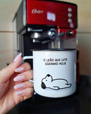 Caneca Rústica Borda Preta