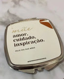 Espelho de bolsa em metal