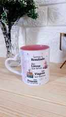Caneca Alça Coração Int Rosa
